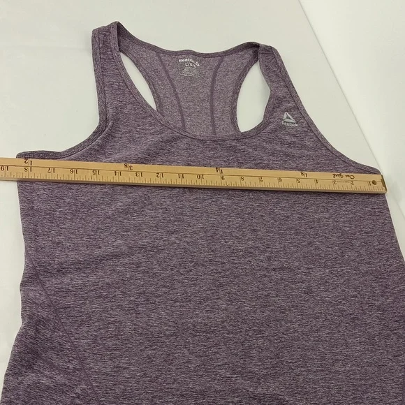 Reebok athletic race back tank top women Sz Large EUC - Picture 4 of 7